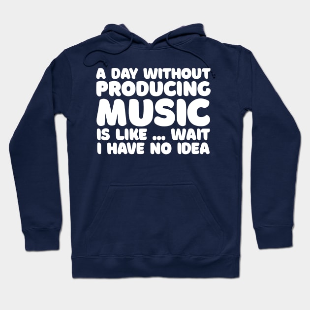 Music Producer / Sound Engineer Typography Gift Hoodie by DankFutura